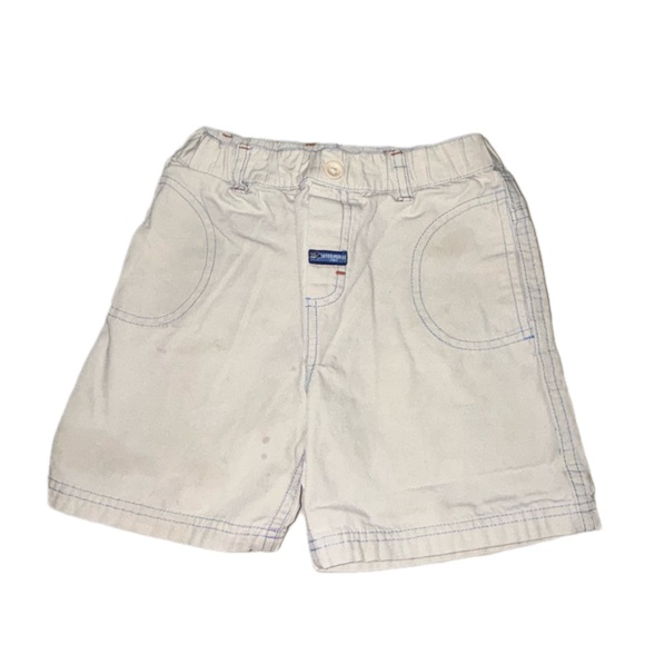 5/$25 Mickey Mouse Outfit Blue Graphic Sweatshirt Tan Disney Shorts Boys 4 - Picture 5 of 7